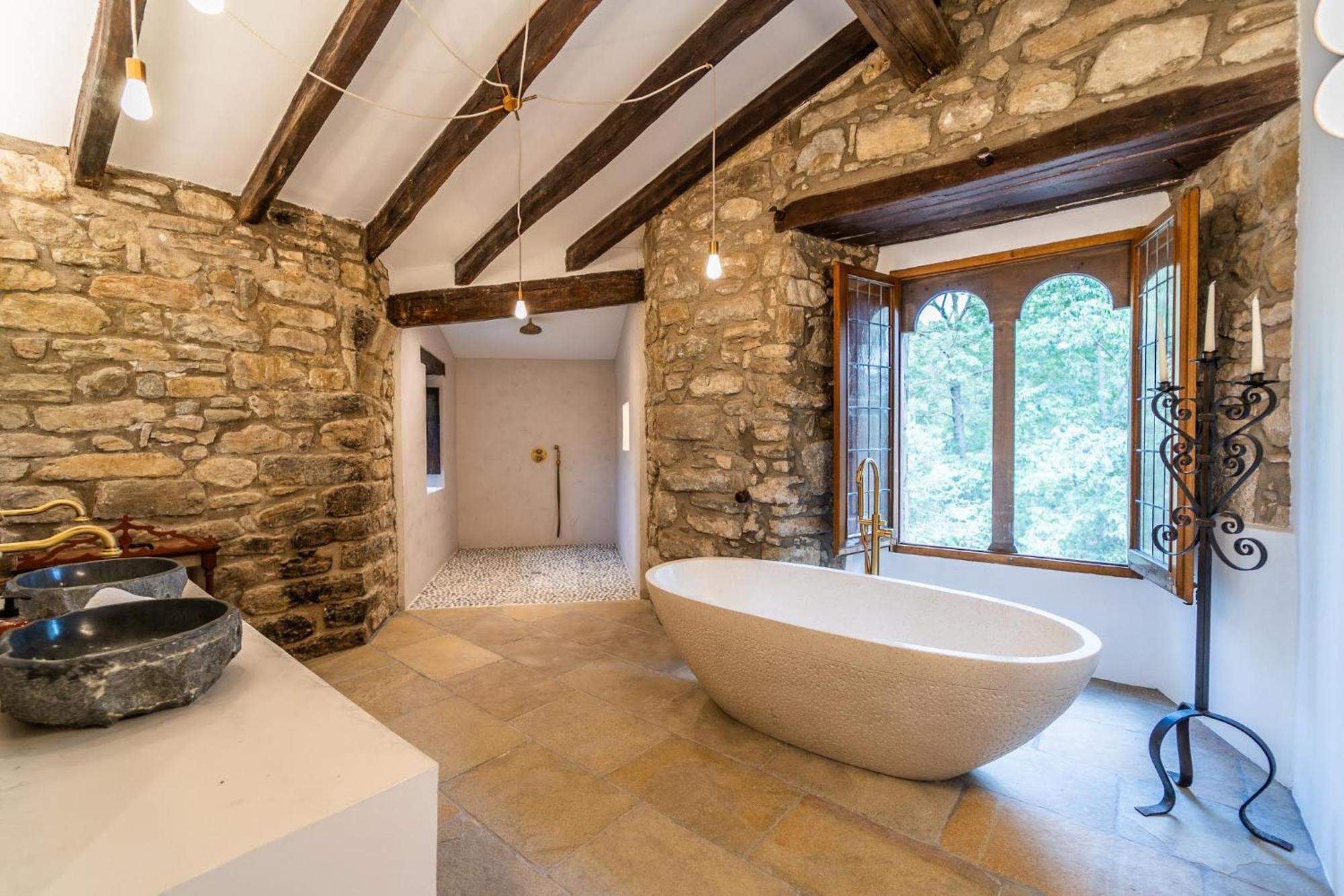 Castell In Girona Villa Sant Miquel de Campmajor Luaran gambar